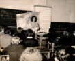 Lekcja w szkole w Dołubowie r.1969, djecie Janiny Glińskiej